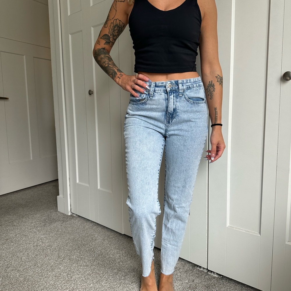 RSQ Light Blue Women's Straight Leg Jeans